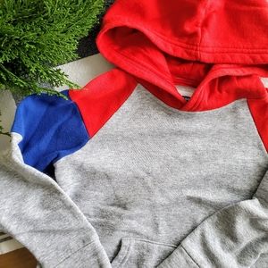 Old Navy | Gray Red Blue Pullover Hoodie